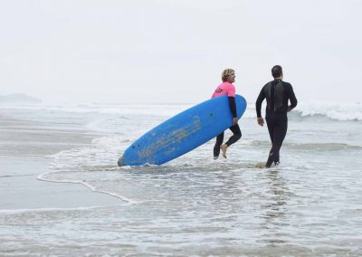 Malibu Makos instructor leads private surf lesson